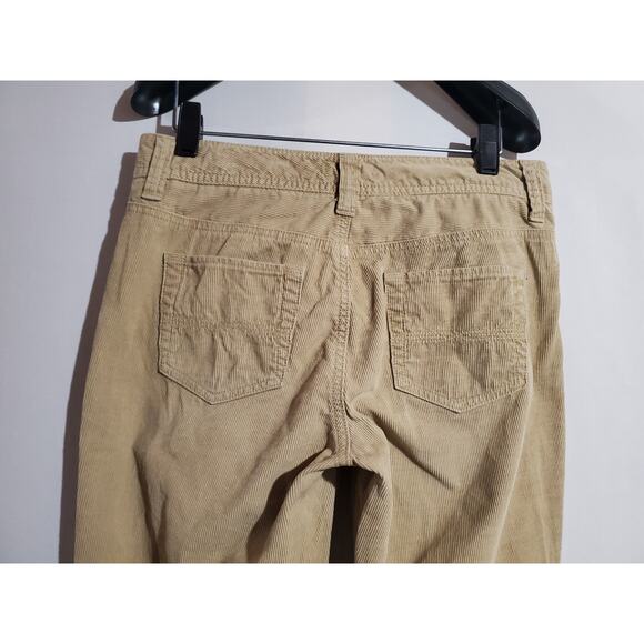 Express VTG Y2K Corduroy Bootcut Pants Womens Size 4 Mid Rise Tan Beige Cotton - Picture 4 of 9